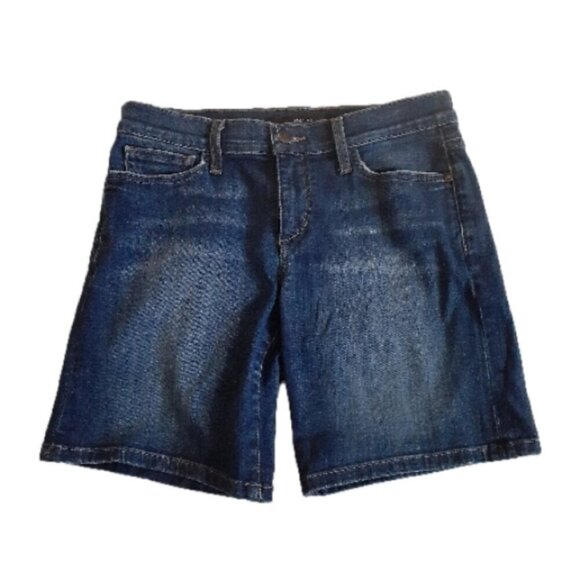 Joe's Jeans Women's Size 26 Monroe Medium Wash Denim Mid Rise Bermuda Shorts - Picture 2 of 13